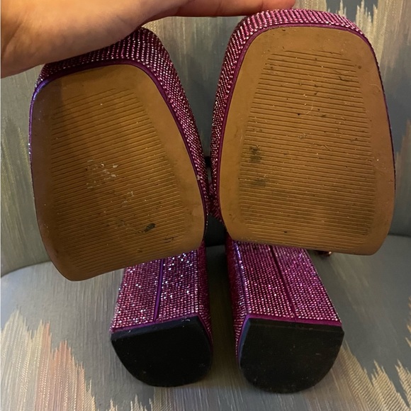 Pink Rhinestone Platforms - Picture 4 of 6